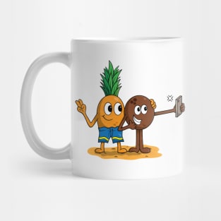 Pineapple and coconut selfie Mug